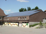 Photovoltaik Anlage Mehrzweckhalle am Bach Wichtrach Ansicht
